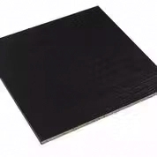 Anslagsliste 280 x 10 x 1,9 cm – Glat sort med faste mål