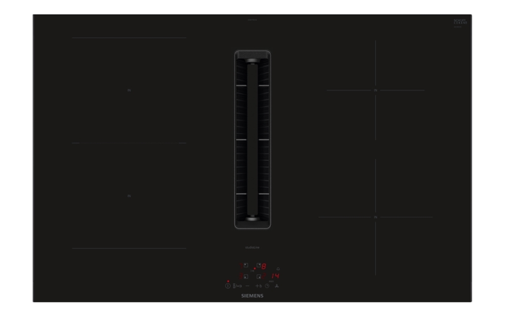 Induktionskogeplade med indbygget emfang 80 cm – Siemens iQ300 – ED877BS16E