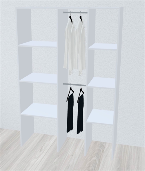 Kitchn Inventar fra bredde 140 til 160 cm passer til 2 skydedøre