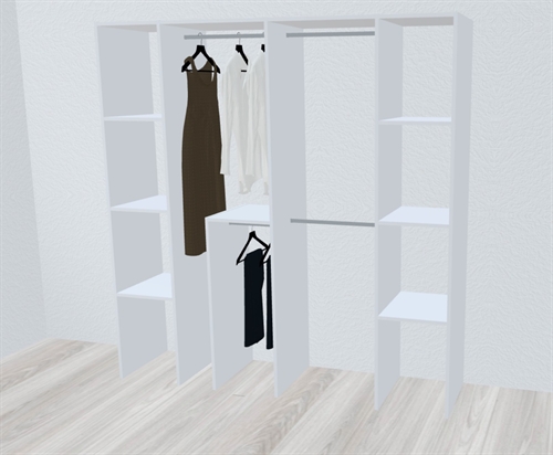 Kitchn Inventar fra bredde 200 til 220 cm passer til 2 skydedøre