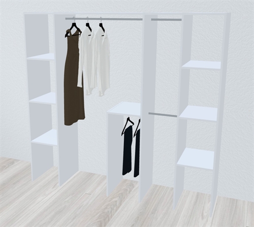 Kitchn Inventar fra bredde 220 til 240 cm passer til 2 skydedøre