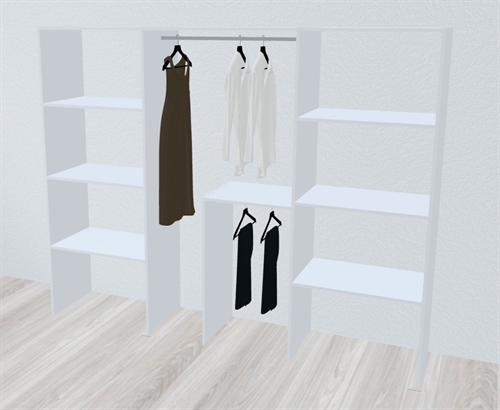 Kitchn Inventar fra bredde 260 til 280 cm passer til 3 skydedøre