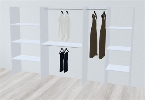 Kitchn Inventar fra bredde 340 til 360 cm passer til 3 skydedøre