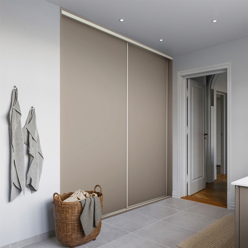 Kitchn Elan skydelåger på mål til garderobe med 2 låger - Total Bredde 82,8 til 242,8 cm