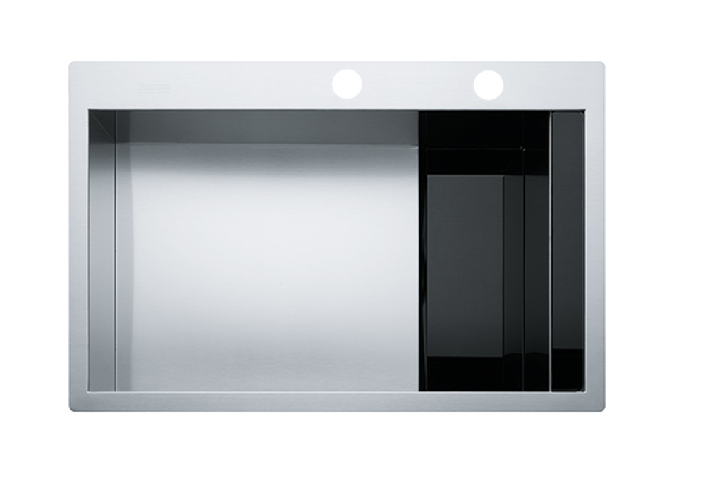 Franke CLV 210 sort glas - Passer til Kompaktlaminat, Natursten, Ceramic, Dekton, Corian, Core, Linoleum