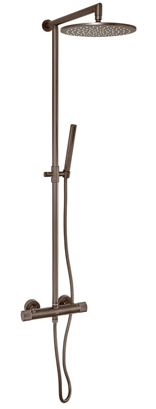 Cassøe brusesæt Crystal Cut - T8 - Mat bronze