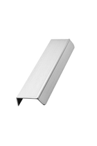 Furnipart - Accent - greb i aluminium inox look CC160mm L200mm B44,9mm H16