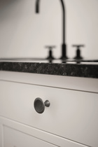 Furnipart - Bell - greb i zink antik grå H32mm Ø42mm