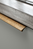 Furnipart - Edge Straight - greb i Aluminium Antik messing CC2x80mm L200mm