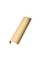 Furnipart - Edge Straight - greb i aluminium børstet messing CC2x80mm L200