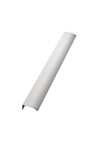 Furnipart - Edge Straight - greb i aluminium NCS 0500 - Mat hvid CC2x160mm