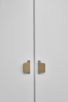 Furnipart - Envelope Knob - greb i Aluminium Børstet messing CC32mm L49,9mm