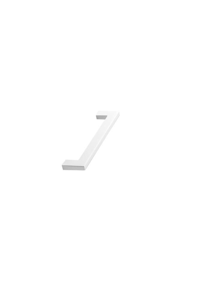 Furnipart – Flat – greb i zink hvid CC128mm L142mm B7,5mm H33mm