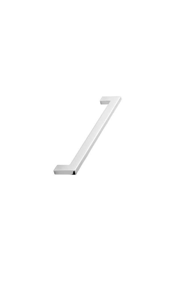 Furnipart – Flat – greb i zink blank krom CC192mm L206mm B7,5mm H33mm