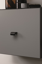 Furnipart - Invert Knob - greb i aluminium børstet mat sort CC32mm L40mm B3