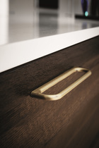 Furnipart - Luck Handle - greb i zink børstet guld CC160mm L178,5mm B8mm H40mm