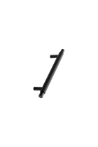 Furnipart - Manor - greb i Zink Mat sort CC128mm L182mm B14mm H36mm Ø14mm