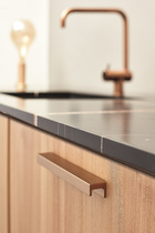 Furnipart - Station Handle - greb i aluminium børstet messing CC160mm L190mm