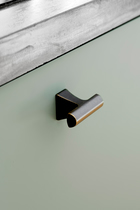 Furnipart - Trail Knob - greb i zink antik brun CC16mm L48mm B26mm H32mm