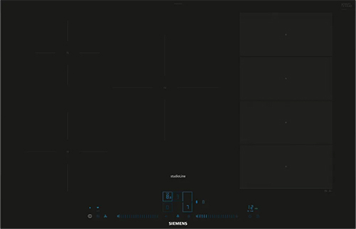 Induktionskogeplade 80 cm Sort - ComfortDesign - Siemens iQ700 - EX877NVV6E
