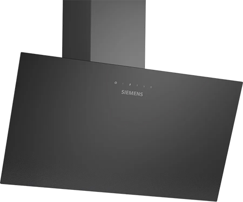 Væghængt emhætte 80 cm - Klart glas med sort tryk - Siemens iQ100 - LC85KDK6K