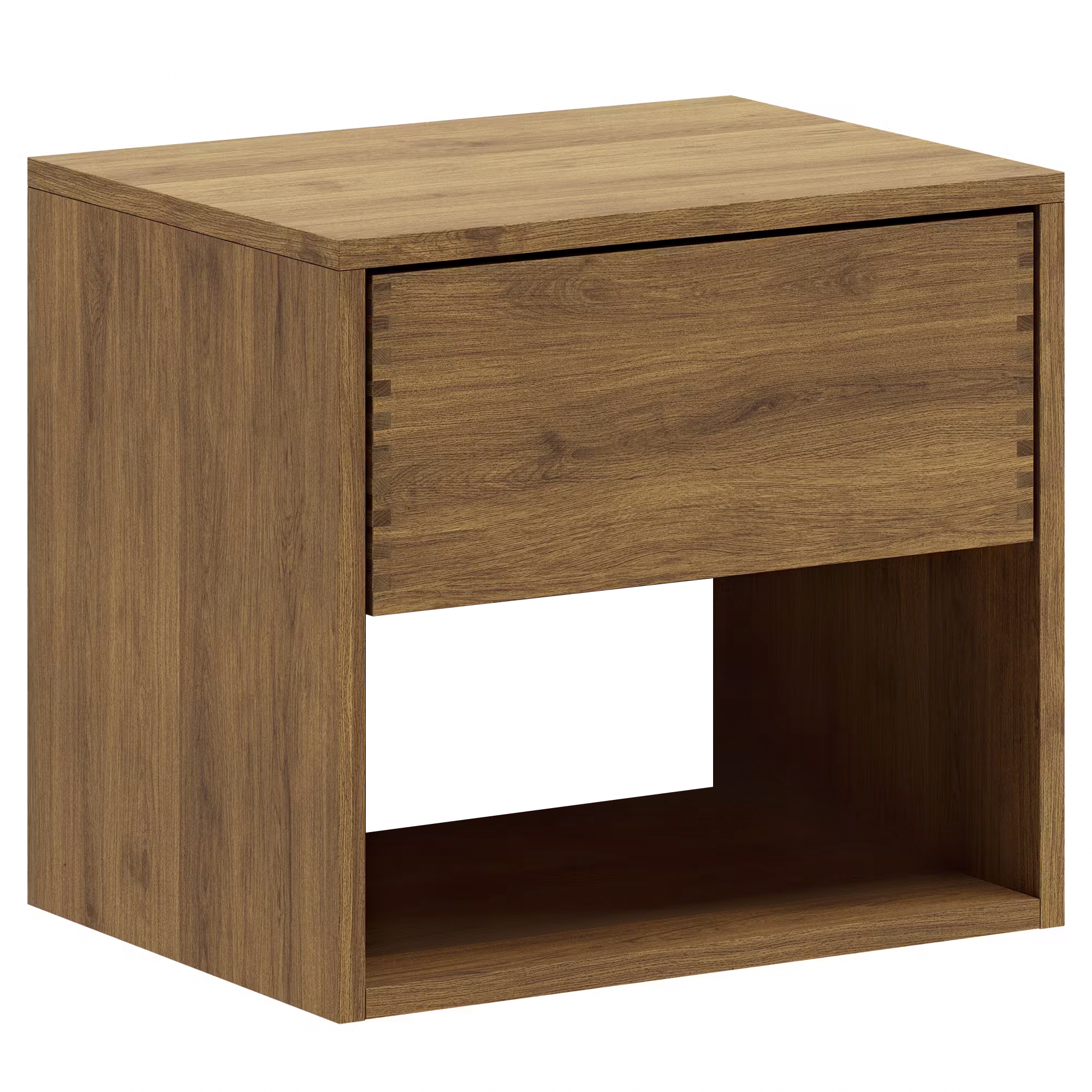 Mørkolieret Just Wood Snedker Sengebord Skuffe