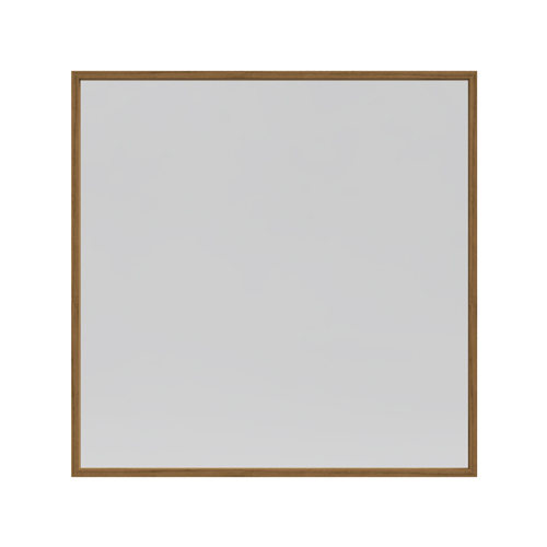 Just Wood spejl med mørkolieret egetræsramme 80 x 80 cm