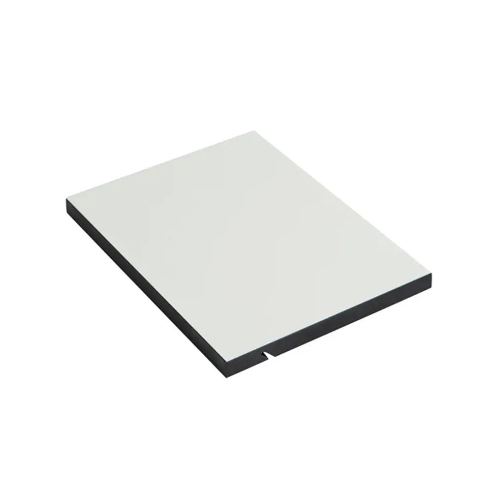 BP705 Kompaktlaminat bordplade Hvid m/sort kerne på mål