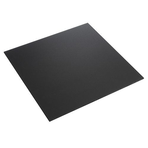 Udvendig gavl 68 x 280 cm - Glat sort med faste mål