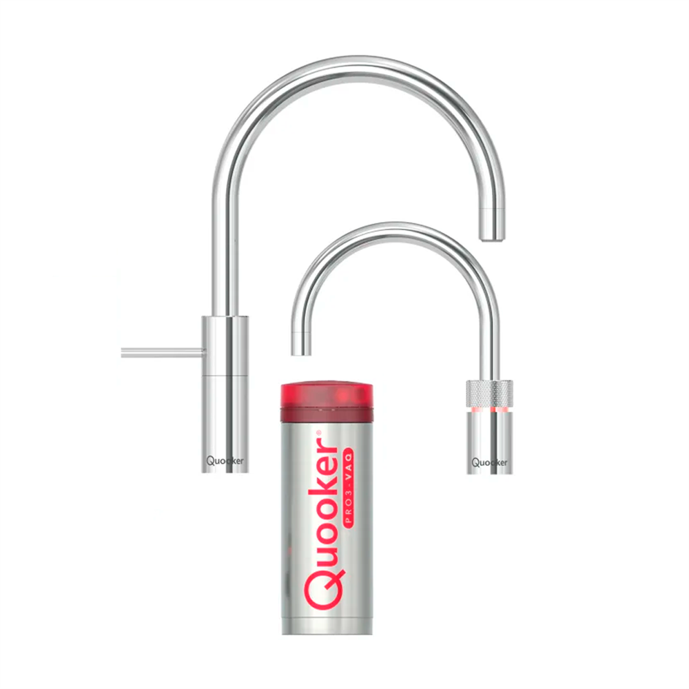 Quooker Nordic Round Twintaps inkl. PRO3 – Krom