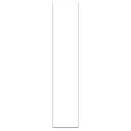 Integreret friside til badhøjskab<br>H: 172,8 cm D: 32 cm