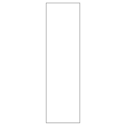 Integreret friside til badoverskab<br>H: 70,4 cm D: 20 cm