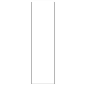 Integreret friside til badoverskab<br>H: 70,4 cm D: 20 cm