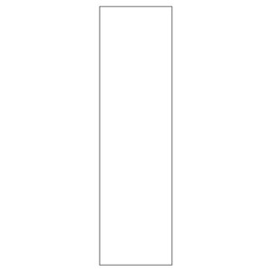 Indfarvet højskabsside til køkken<br>H: 214,4 cm B: 58 cm