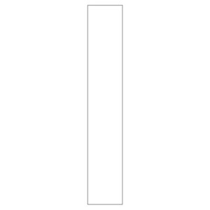 Integreret friside til højskab i halv dybde H: 195,2 cm D: 32 cm