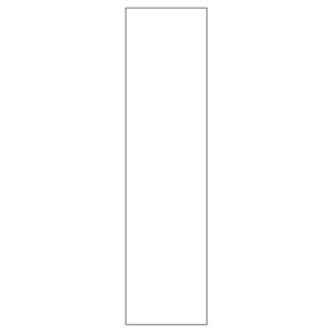 Integreret friside til badhøjskab<br>H: 172,8 cm D: 45 cm 