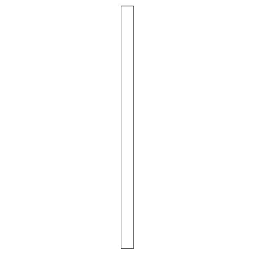  Tilpasning til højskab<br>H: 195,2 cm B: 10 cm
