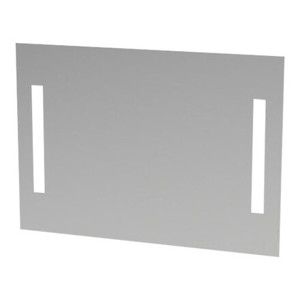 Loevschall spejl med LED lys<br>H: 65 cm