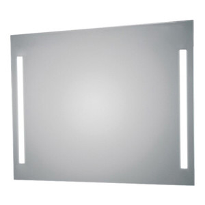 Loevschall spejl med LED lys<br>H: 65 cm