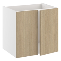 Vaskeskab til bad med 2 låger