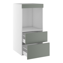 Designskab til ovn med 2 skuffer 