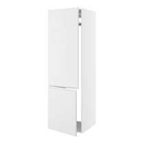 Højskab til integreret køl/frys med 2 låger med hængselsboring