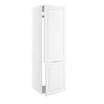 Højskab til integreret køl/frys med 2 låger med hængselsboring