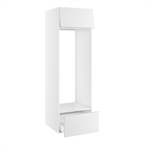 Højskab til køl med topskab og skuffe i bunden