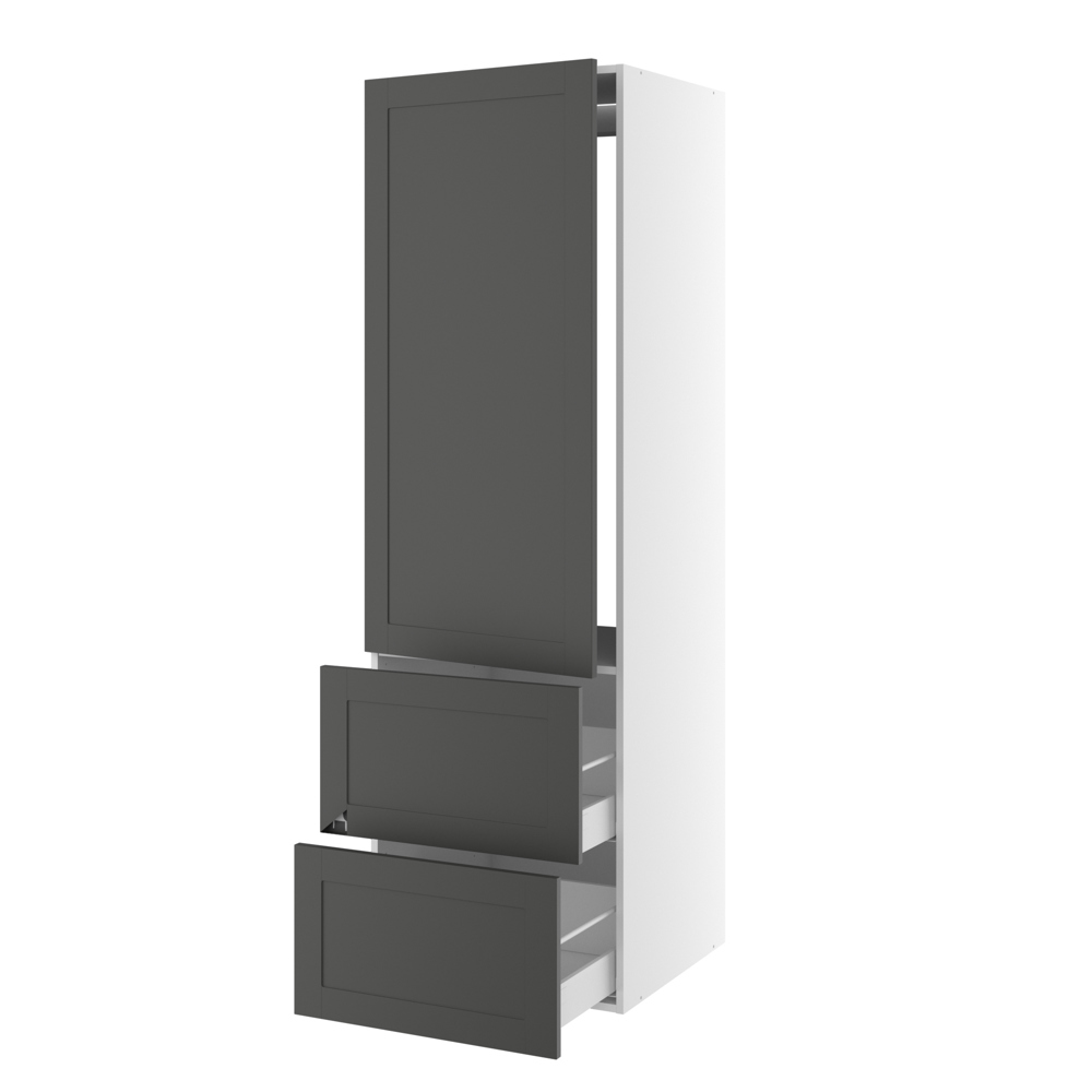 Billede af Højskab til integreret køl med 1 låge med hængselboring og 2 skuffer