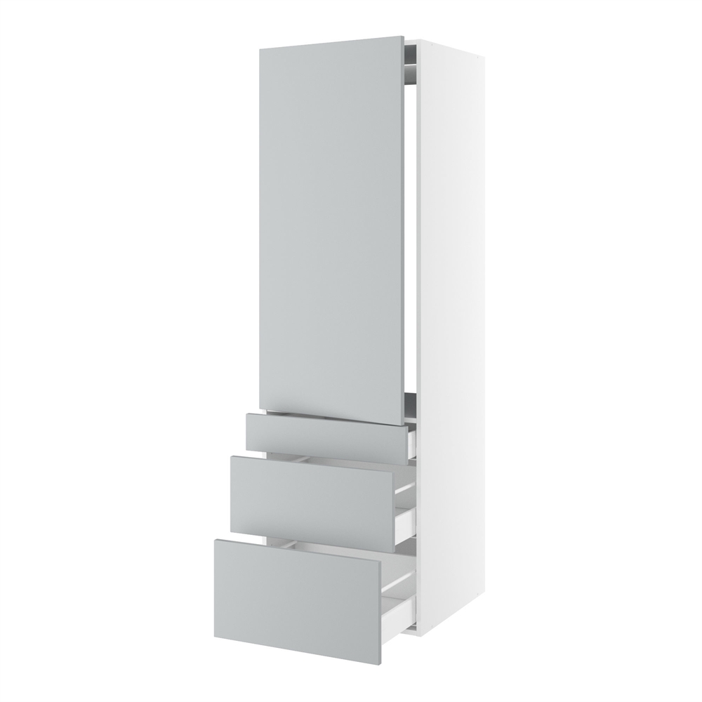 Billede af Højskab til integreret køl med 1 låge med hængselsboring og 3 skuffer