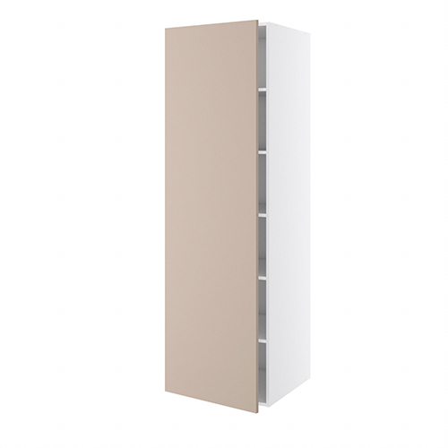 Højskab, 1 låge, 5 hylder. H:2144 B:500 D:580