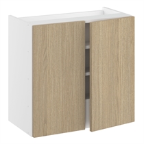 Lavt emhætteskab med 2 låger