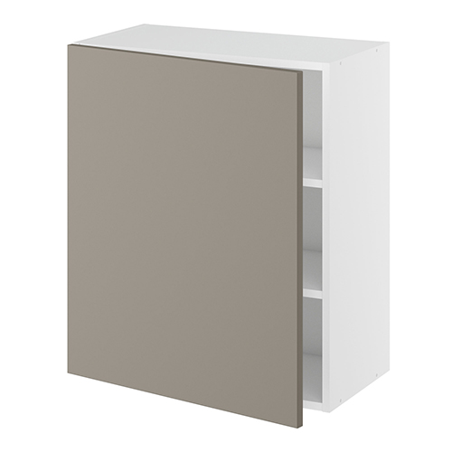 Overskab, 1 låge, 2 hylder. H:704 B:400 D:320