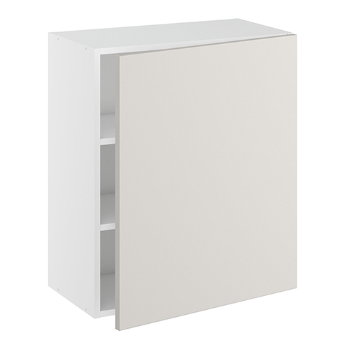 Overskab, 1 låge, 2 hylder. H:704 B:600 D:320